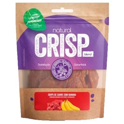 Petisco GMP Natural Crisp Chips Para Cachorro Carne e Banana 100gr