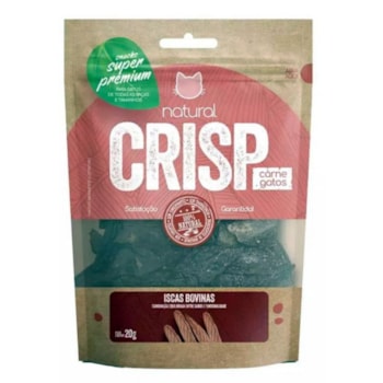 Petisco GMP Natural Crisp Para Gatos Iscas Bovinas 20gr - Imagem principal
