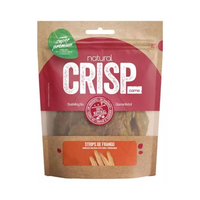 Petisco GMP Natural Crisp Strips De Frango para Cachorro - POLI PET