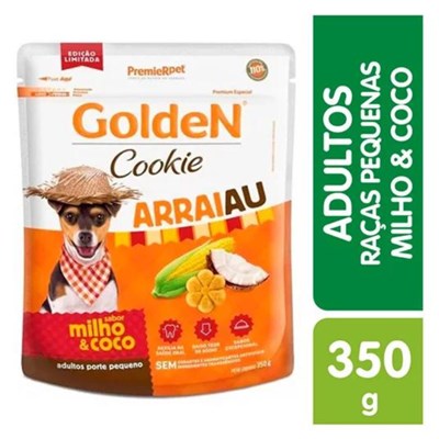Petisco Golden Cookie Arraiau Sabor Milho e Coco 350gr