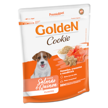 Petisco GoldeN Cookie Cachorros Filhotes Salmão E Quinoa 350gr - Imagem principal