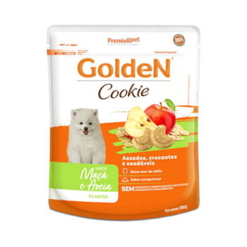 Petisco GoldeN Cookie Cachorros Flhotes Porte Pequeno Maçã E Aveia 350gr - Imagem principal