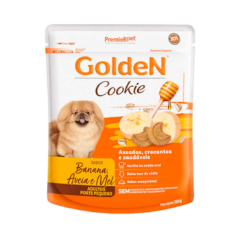 Petisco Golden Cookie Cães Adultos Pequeno Porte Banana, Aveia & Mel 350g - Imagem principal