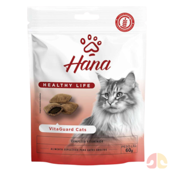 Petisco Hana Healthy Life VitaGuard Cats com Prebióticos 60g para Gatos Adultos - Imagem principal