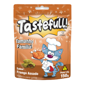 Petisco Hana Tastefull Nuggets Recheados para Gatos Adultos 150g Sabor Frango Assado - Imagem principal