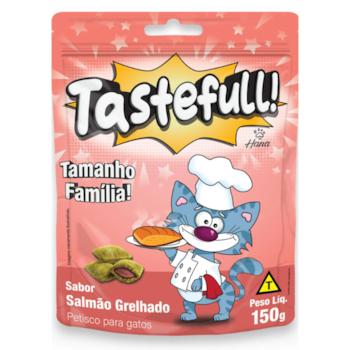 Petisco Hana Tastefull Nuggets Recheados para Gatos Adultos 150g Sabor Salmão Grelhado - Imagem principal