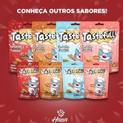 Petisco Hana Tastefull Nuggets Recheados para Gatos Adultos 150g Sabor Salmão Grelhado