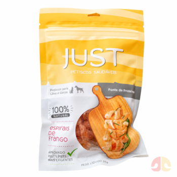 Petisco Just Espirais de Frango para Cães e Gatos 55g - Imagem principal