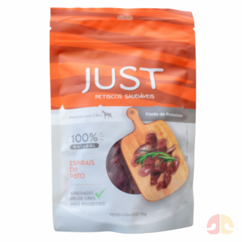 Petisco Just Espirais de Pato para Cães e Gatos 75g - Imagem principal