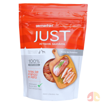 Petisco Just Slice Mix de Pato e Frango 55g para Cães e Gatos - Imagem principal