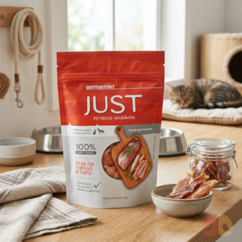 Petisco Just Slice Mix de Pato e Frango 75g para Cães e Gatos - Imagem principal