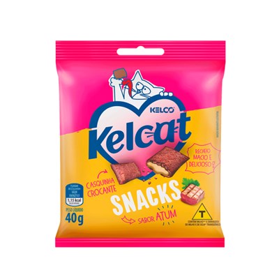 Petisco Kelcat Snack Atum 40gr