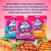Petisco Kelcat Snack Bastoncitos Sabor Carne 30gr