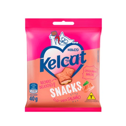 Petisco Kelcat Snack Salmão 40gr
