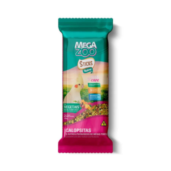 Petisco Megazoo Stick Calopsita Vegetais com Frutas, Legumes e Ervas 120gr - Imagem principal