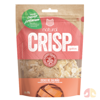 Petisco Natural Crisp 20g para Gatos Adultos Iscas de Salmão - Imagem principal