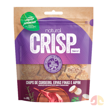 Petisco Natural Crisp 80g Chips de Cordeiro, Ervas Finas e Aipim para Cães - Imagem principal
