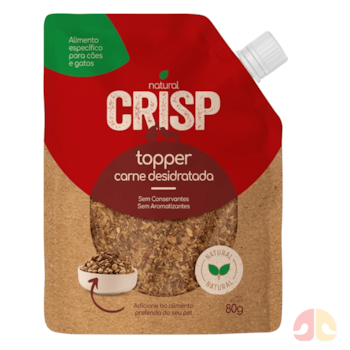 Petisco Natural Crisp Topper 80g Carne para Cães e Gatos - Imagem principal
