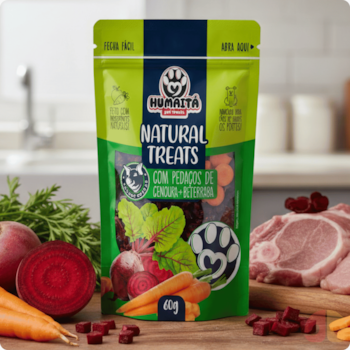 Petisco Natural Humaita Partes Suínas com Legumes 60g - Imagem principal