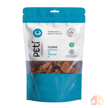 Petisco Natural Sabor Tilápia 80g Petí Dog para Cães - Imagem principal