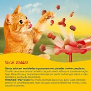 Petisco Nestlé Purina Friskies Party Mix para Gatos Adultos Camarão, Salmão e Atum 40g