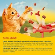 Petisco Nestlé Purina Friskies Party Mix para Gatos Adultos Cordeiro, Carne Suina e Carne 40g