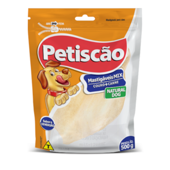 Petisco Orelha Bovina Seca Petiscão para Cachorros 1un - Imagem principal
