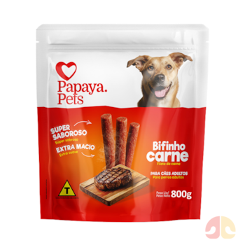 Petisco Palito Papaya Pets 800g Carne para Cães - Imagem principal