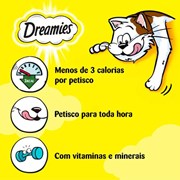 Petisco para Gatos Adultos Dreamies Salmão Irresistível 40gr