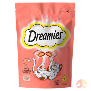 Petisco para Gatos Adultos Dreamies Salmão Irresistível 80gr - Imagem principal