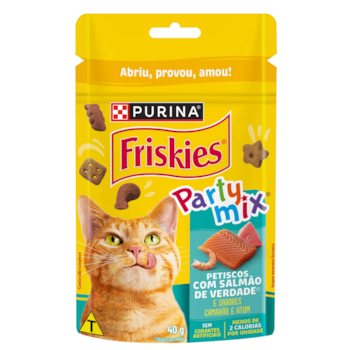 Petisco para Gatos Friskies Purina Party Mix 40gr sabor Salmão - Imagem principal