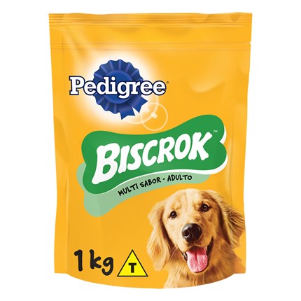 Petisco Pedigree Biscrok Multi 1kg Para Cães Adultos