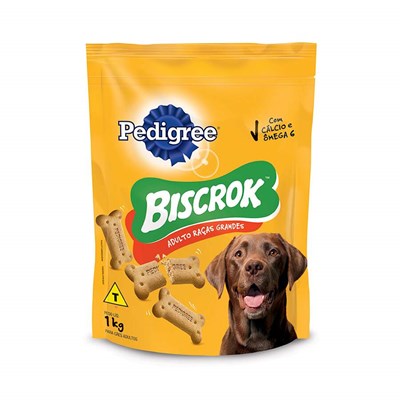 Petisco Pedigree Biscrok Para Cachorros Adultos Raças Grandes 1,0kg