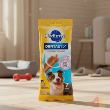 Petisco Pedigree Dentastix Para Cachorros De Raças Médias Com 7 Unidades Pacote De 180gr - Imagem principal
