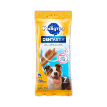 Petisco Pedigree Dentastix Para Cachorros De Raças Médias Com 7 Unidades Pacote De 180gr - Imagem principal