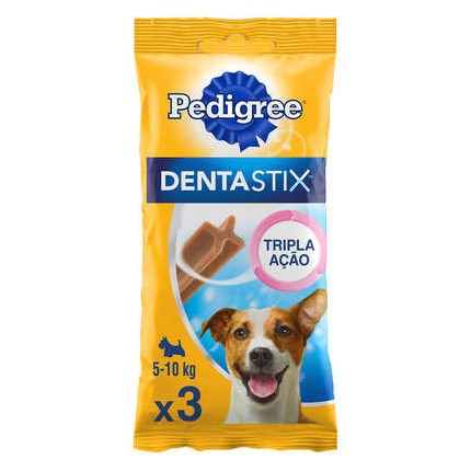 Petisco Pedigree Dentastix Para Cachorros De Raças Pequenas Com 3 Unidades Pacote De 45gr