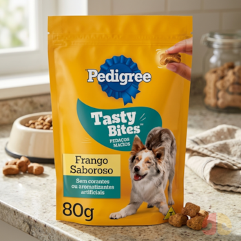 Petisco Pedigree Tasty Bites Cães Adulto 80g Sabor Frango Saboroso - Imagem principal