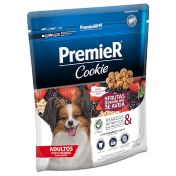 Petisco PremieR Cookie Adulto Pequeno Porte Frutas Vermelhas & Aveia 250gr - Imagem principal
