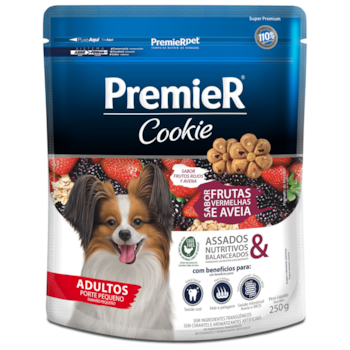Petisco PremieR Cookie Adulto Pequeno Porte Frutas Vermelhas & Aveia 250gr - Imagem principal