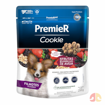 Petisco Premier Cookie Cães Filhotes Frutas Vermelhas 250g - Imagem principal