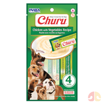Petisco Purê Churu Dog 56 g Sabor Frango com Vegetais para Cães - Imagem principal