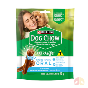 Petisco Purina Dog Chow Saúde Oral para Cães Adultos Mini e Pequeno 45g - Imagem principal