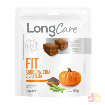 Petisco Snack LongCare Fit 250g para Cães Adultos Sabor Abóbora, Chia e Ervilha - Imagem principal