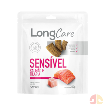Petisco Snack LongCare Sensível 250g para Cães Adultos Sabor Salmão e Tilápia - Imagem principal