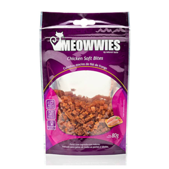 Petisco Snack Meowwies Chicken Soft 80gr para Gatos - Imagem principal