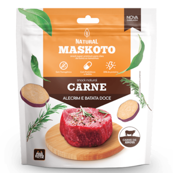 Petisco Snack Natural Maskoto para Cães Sabor Carne, Alecrim e Batata Doce 300g - Imagem principal