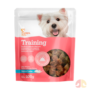 Petisco Snack Papaya Pets Training 100g sabor Leite para Cães - Imagem principal