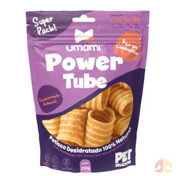 Petisco Snack Umami Power Tube Traqueia Bovina para Cães 250g - Imagem principal