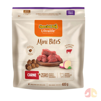 Petisco Special Dog Ultralife Mini Bits 400gr sabor Carne para Cães - Imagem principal