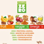 Petisco Spin Pet Mini Zero OnebyOne Fruit Integral Assado para cães sabor banana 50g